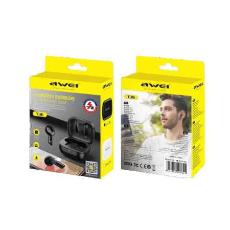 Ασύρματα ακουστικά Bluetooth με θήκη φόρτισης - T36 - Awei - 888704