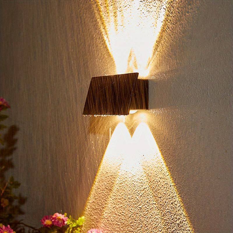 Ηλιακό φωτιστικό τοίχου LED - Warm White - 4lamps - 941372 - Image 2