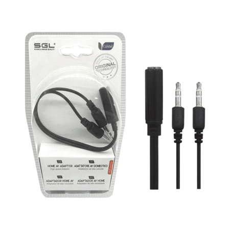 Αντάπτορας Jack 3.5mm - Female/2Male - 1528A-01 - 096001