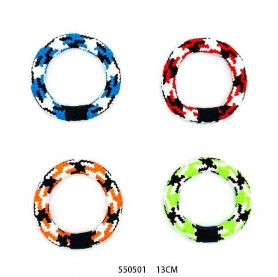 Παιχνίδι σκύλου κρίκος από σχοινί - 13cm - 12pcs - 550501 - Image 2