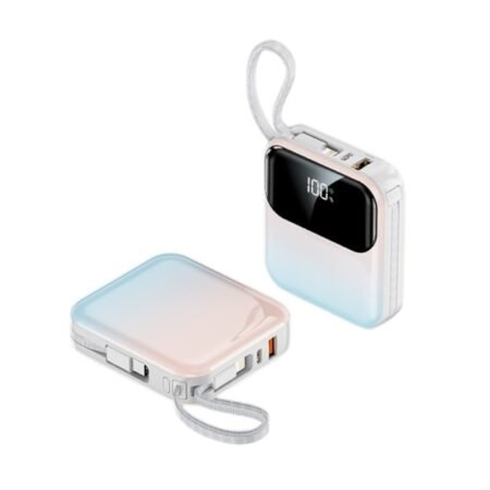 Powerbank Mini - Fast Charge - 10.000mah - DX337 - 813669 - Blue/Pink