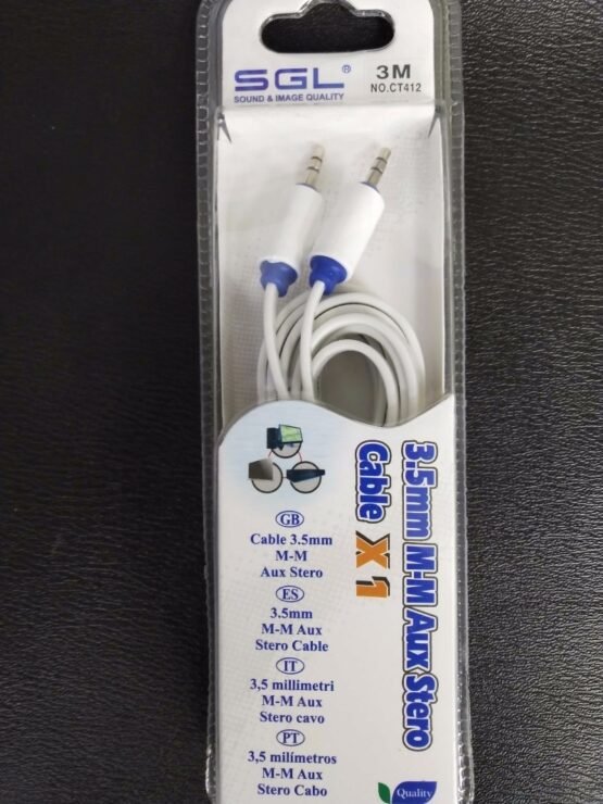 Καλώδιο ήχου - 3.5mm Jack σε AUX - CT412 - 3m - 122074 - Image 2