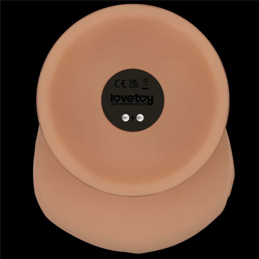 8'' Vibrating Power Basics Cock - Image 4