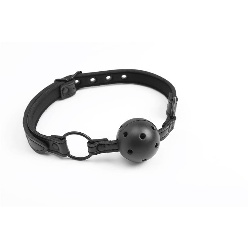 Adjustable Brrathable Ball Gag Vegan Leather - Image 3