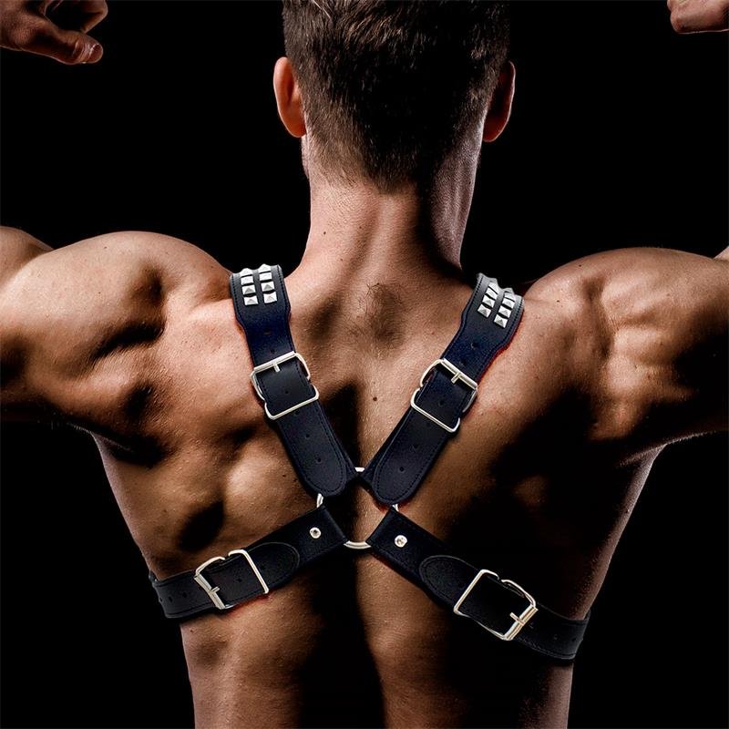Adonis Chest Bondage Harness for Men Vegan Leather - Image 3