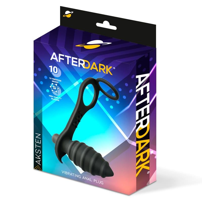 Aksten Vibrating Anal Plug with Penis Ring - Image 4