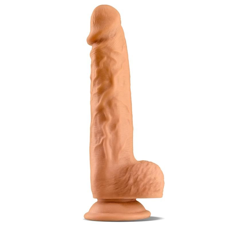 Andi Realistic Dildo with Testicles 9.1 Flesh - Image 2