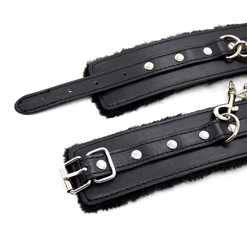Ankle Cuffs with Black Padded Interior 35 cm Black - Image 4