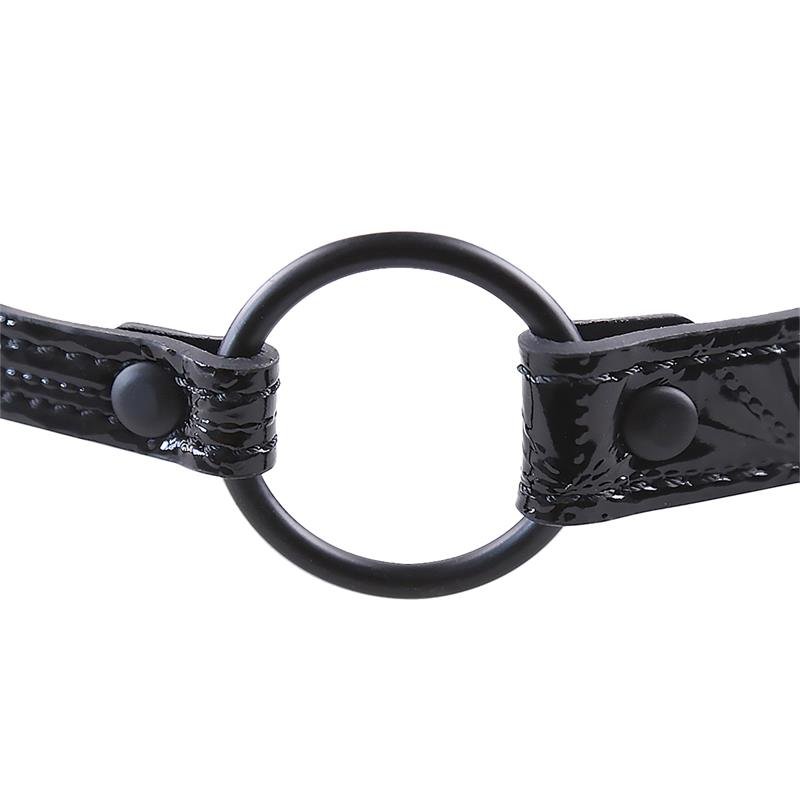 Breathable Gag Ball Sapphire Vegan Leather - Image 6