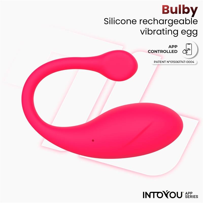 Bulby Vibrating Egg with App Dark Pink - Image 3