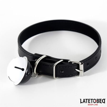 Collar with Bell Black Adjustable