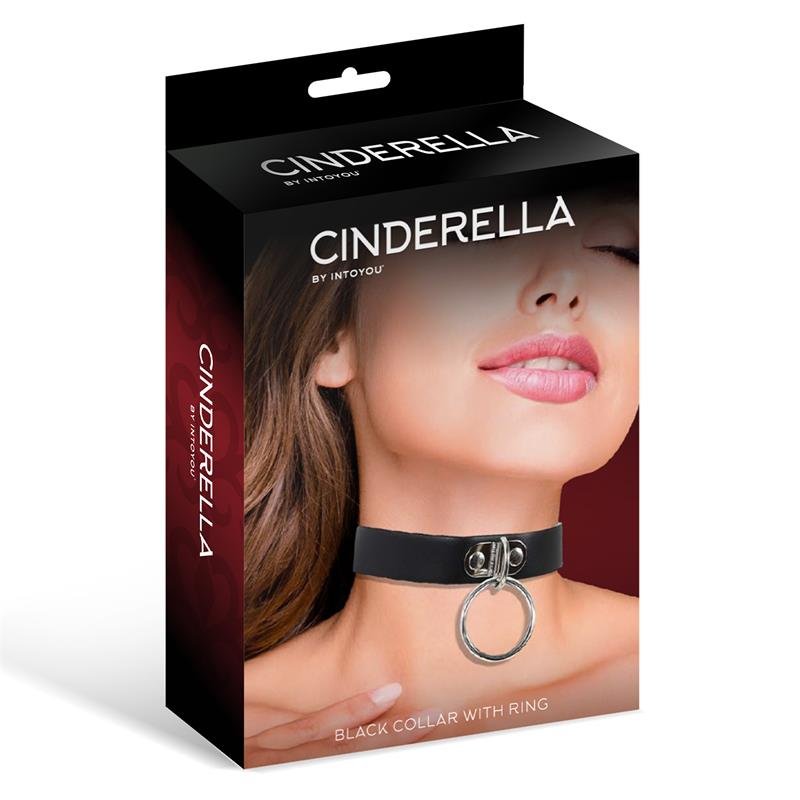Collar with Ring Vegan Leather One Size - Image 3
