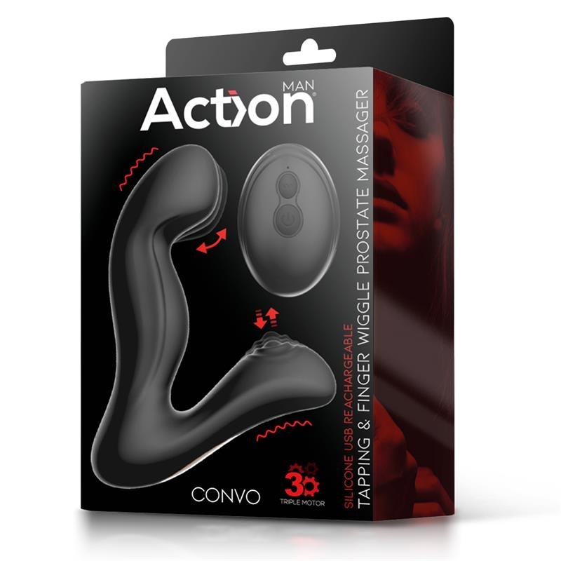 Convo Prostate Massager with Tapping and Finger Wiggle Function - Image 9