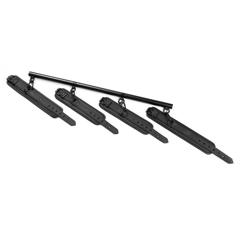 Detachable Rigid Spreader Bar and 4 Detachable Neoprene and Vegan Leather Cuffs - Image 4