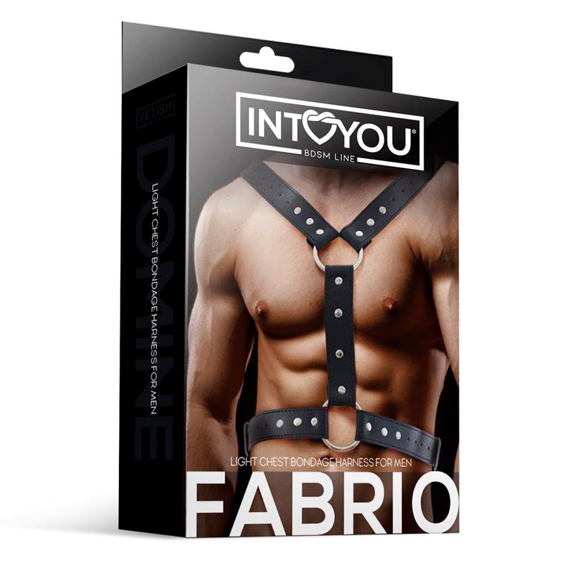 Fabrio Male Chest Bondage Harness Vegan Leather - Image 4