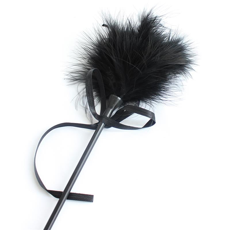 Feather Tickler and Paddle 49 cm Black - Image 5