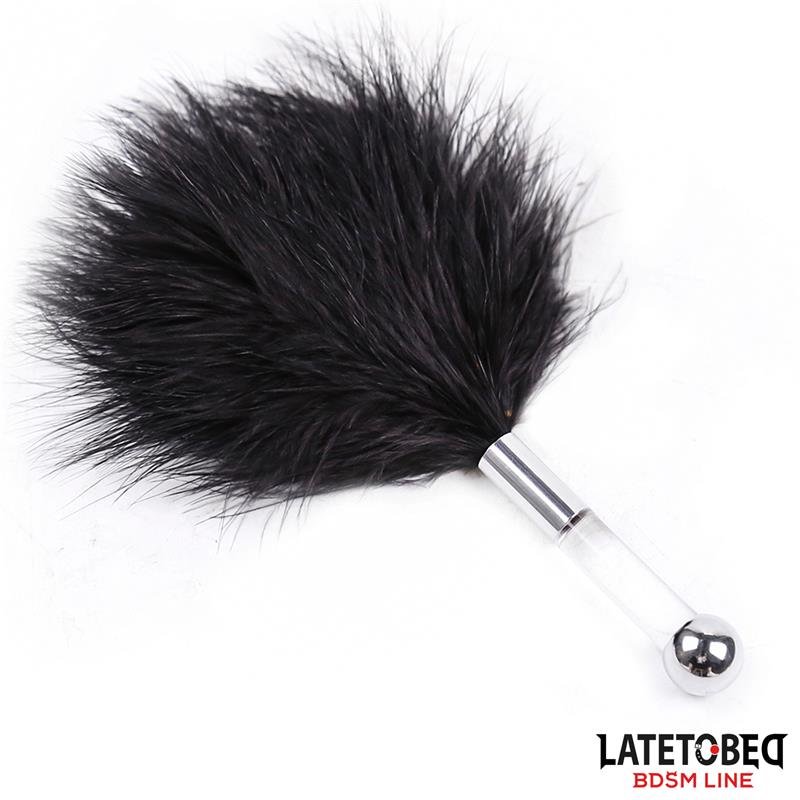 Feather Tickler with Acrylic Metal Handle - Image 2