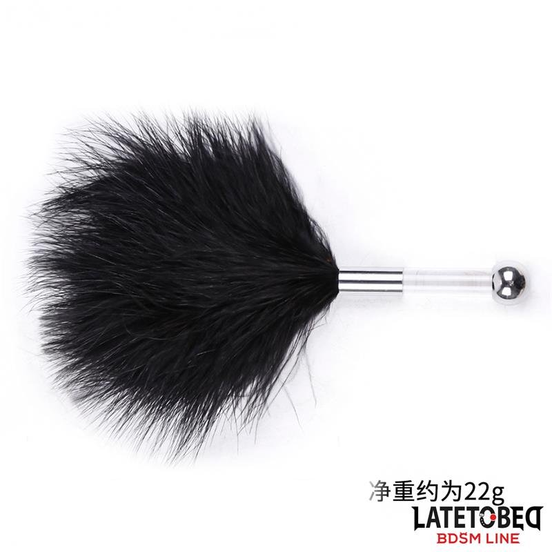 Feather Tickler with Acrylic Metal Handle - Image 3