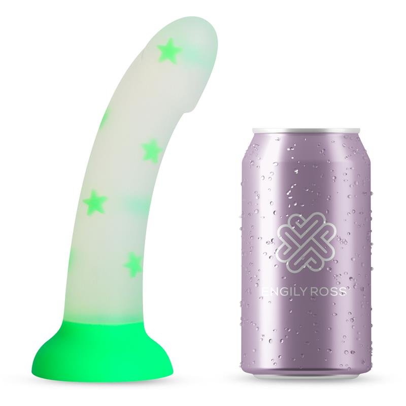 Glow-in-the-Dark Dildo Confetti Star 17 cm - Image 5