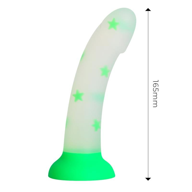 Glow-in-the-Dark Dildo Confetti Star 17 cm - Image 6