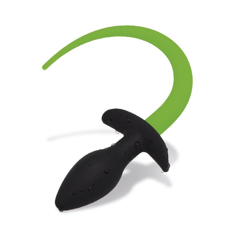 Glow in the Dark Dog Tail Butt Plug - Image 2