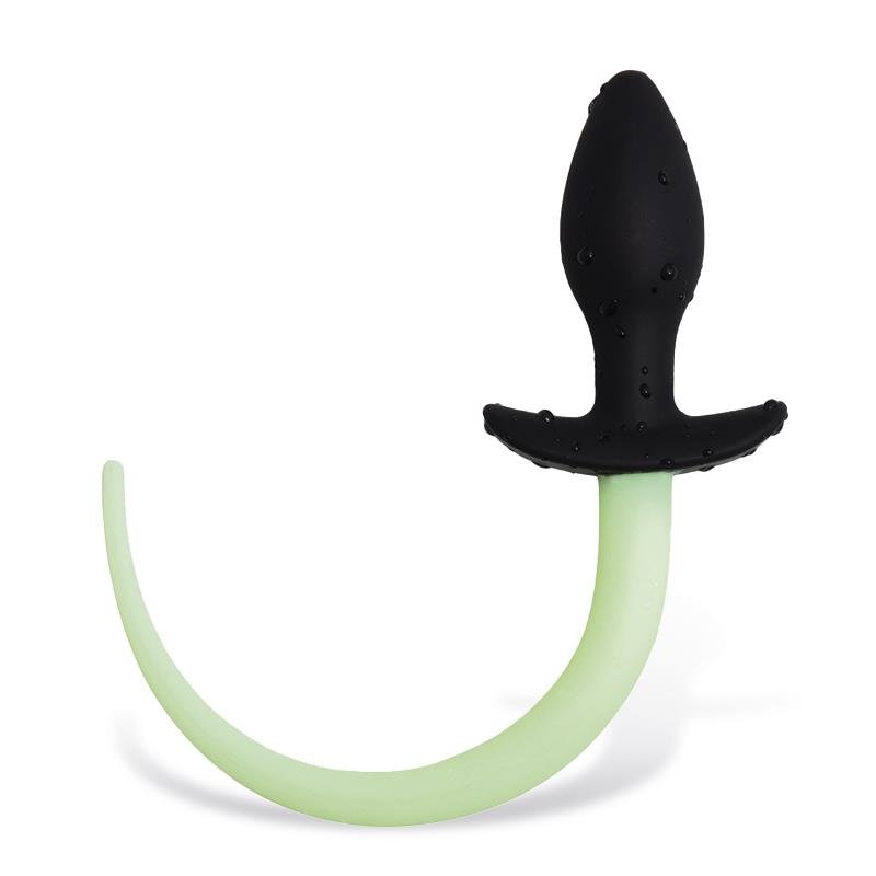 Glow in the Dark Dog Tail Butt Plug - Image 3
