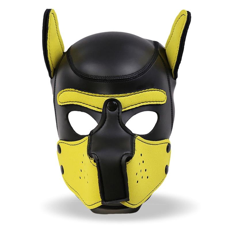 Hound Neoprene Dog Hound Removable Muzzle Black/Yellow One Size - Image 3