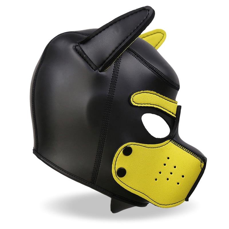 Hound Neoprene Dog Hound Removable Muzzle Black/Yellow One Size - Image 4