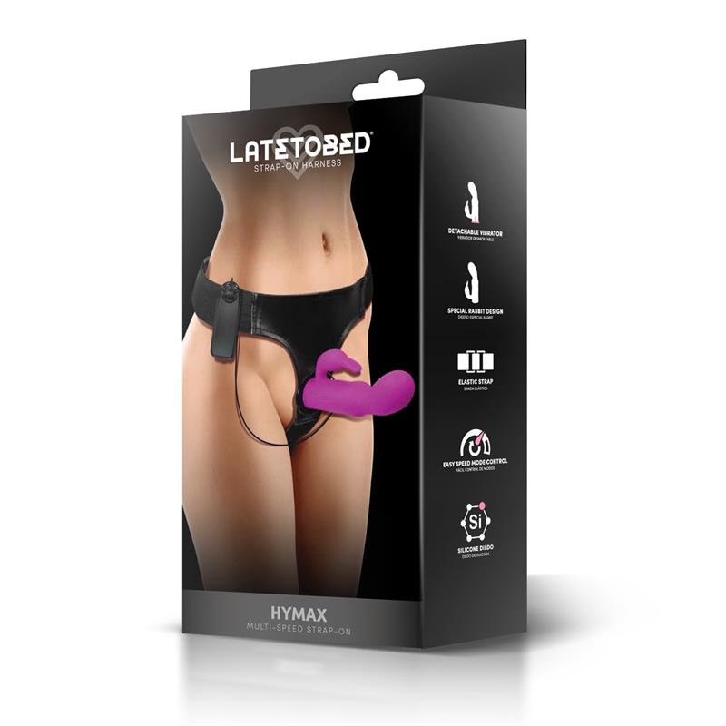 Hymax Strap-On Harness Multi-Speed Vibe with Rabbit and Remote Control - Image 5