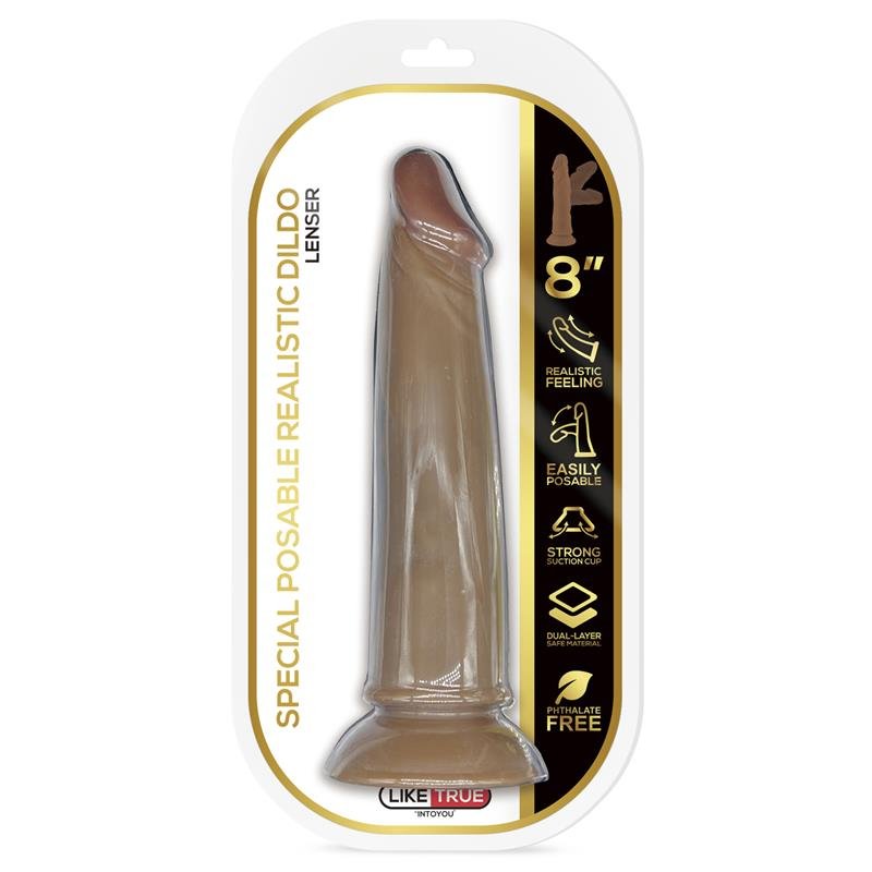 Lenser Articulable-Posable Realistic Dildo 8 Brown - Image 7
