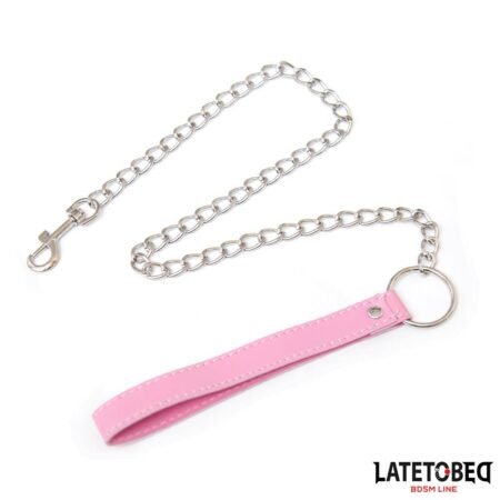 Metal Chain Leash  Pink 65cm