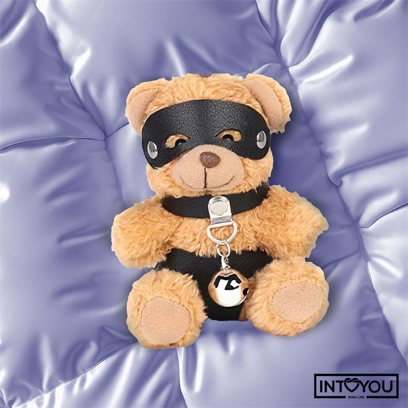 Mimi Keychain BDSM Teddy Bear with Collar and Bell - Image 3