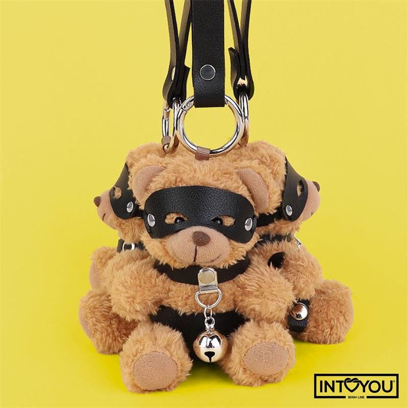 Mimi Keychain BDSM Teddy Bear with Collar and Bell - Image 7