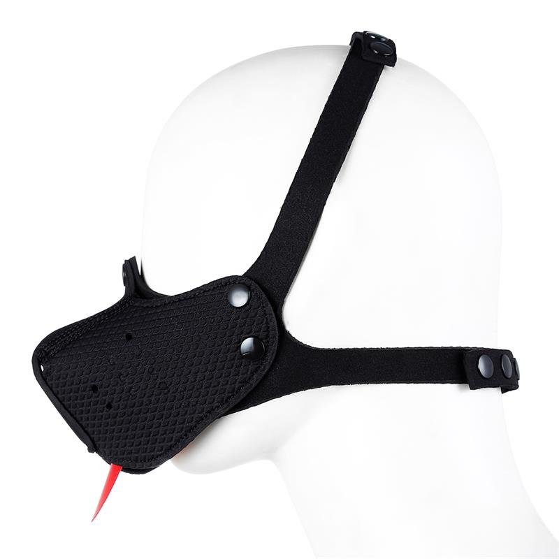 Neoprene Puppy Face Mask Adjustable and Desmontable Black - Image 3