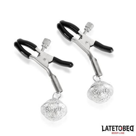 Nipple Clamps with Bell Silver and Black