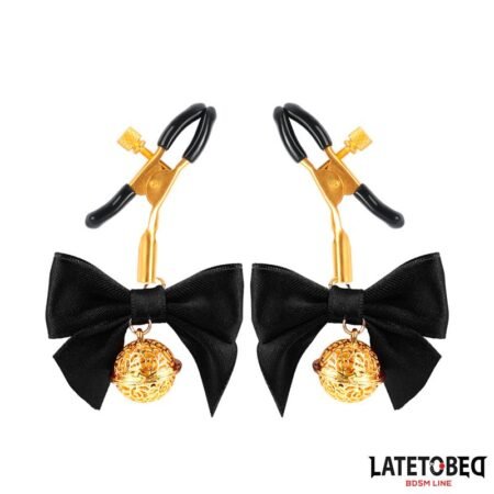 Nipple clamps with Bow Black