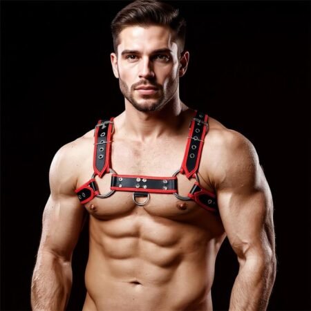 Odiseo Chest Bondage Harness for Men Vegan Leather