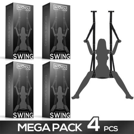 Pack de 4 Adjustable Door Swing with Legs Support and Seat