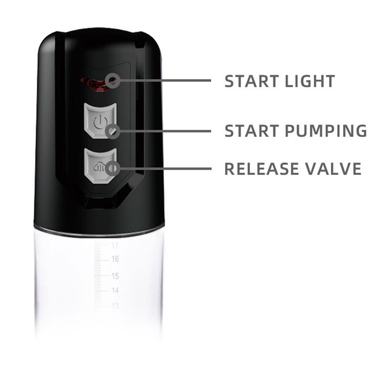 PSX10 Automatic Penis Pump Crystal - Image 3