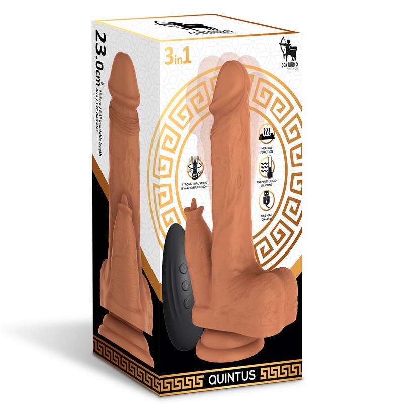 Quintus Dildo with Thrusting, Waving and Vibration 9 - 23 cm - Image 10