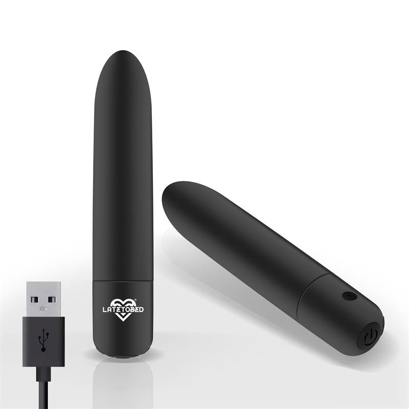 Shoty Vibrating Bullet USB 10 Speeds Powerful Motor Black - Image 4