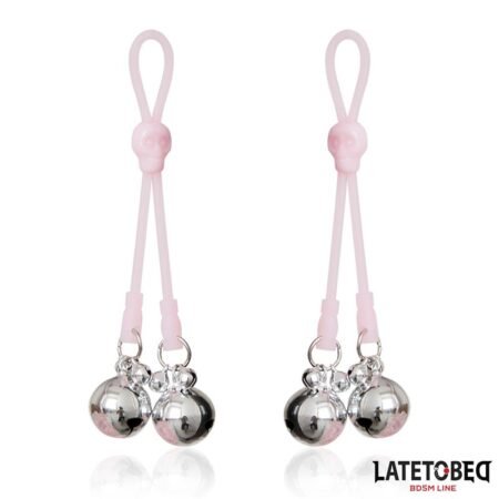 Skull Nipple Clamps with Ring Bells