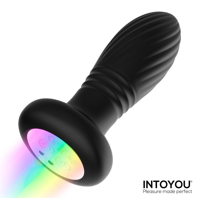 Tainy Thrusting Led Lighted Anal Plug with Remote Control - Image 2