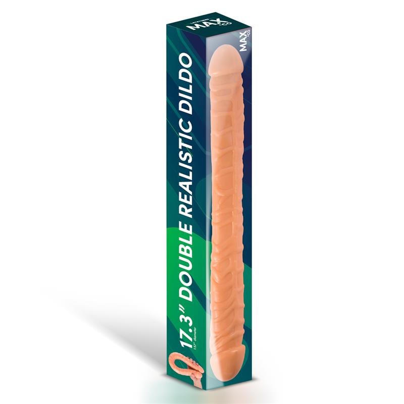 Trent Double Realistic Dildo Flesh 17,3 - 44 cm - Image 2