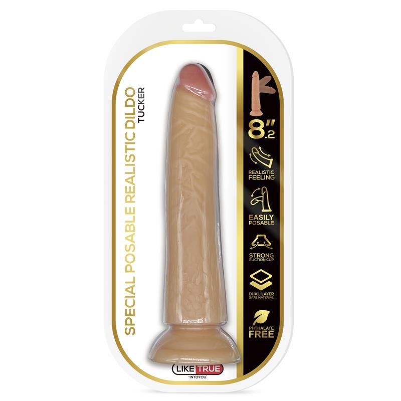 Tucker Realistic Articulable-Posable Dildo 8.2 Flesh - Image 7