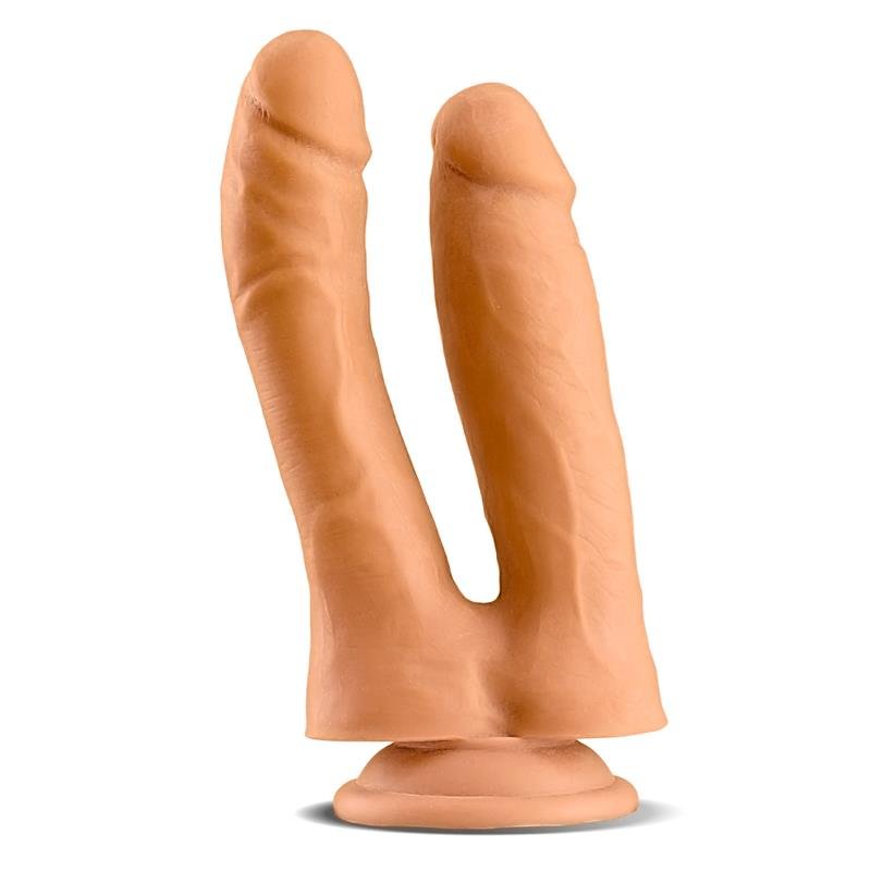 Twin Double Realistic Dildo 7.1 Flesh - Image 2
