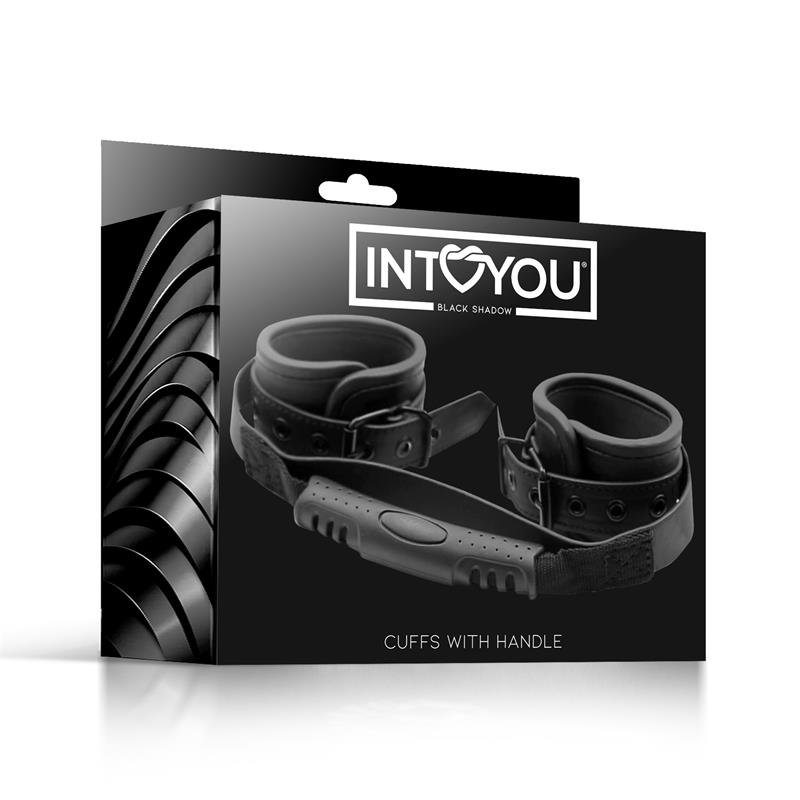 Vegan Leather Cuffs with Handle - Image 4