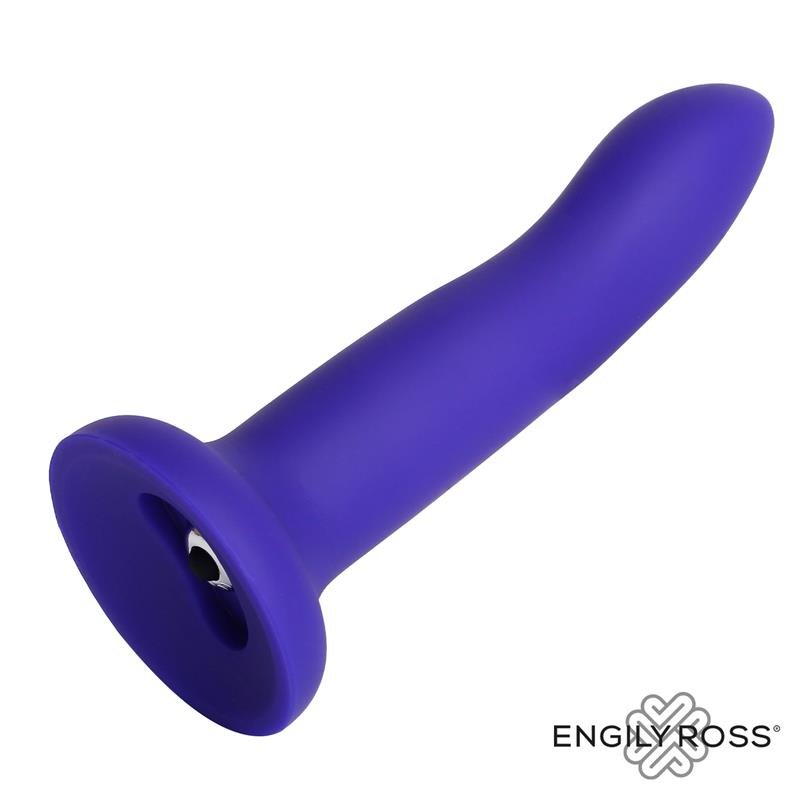 Vibrating Color-Changing Dildo Blue to Purple Size M 17 cm - Image 4