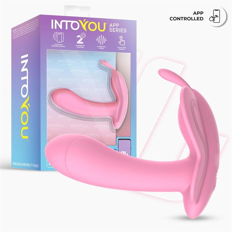 Wingy Butterfly Vibrator with App Pink - Image 2