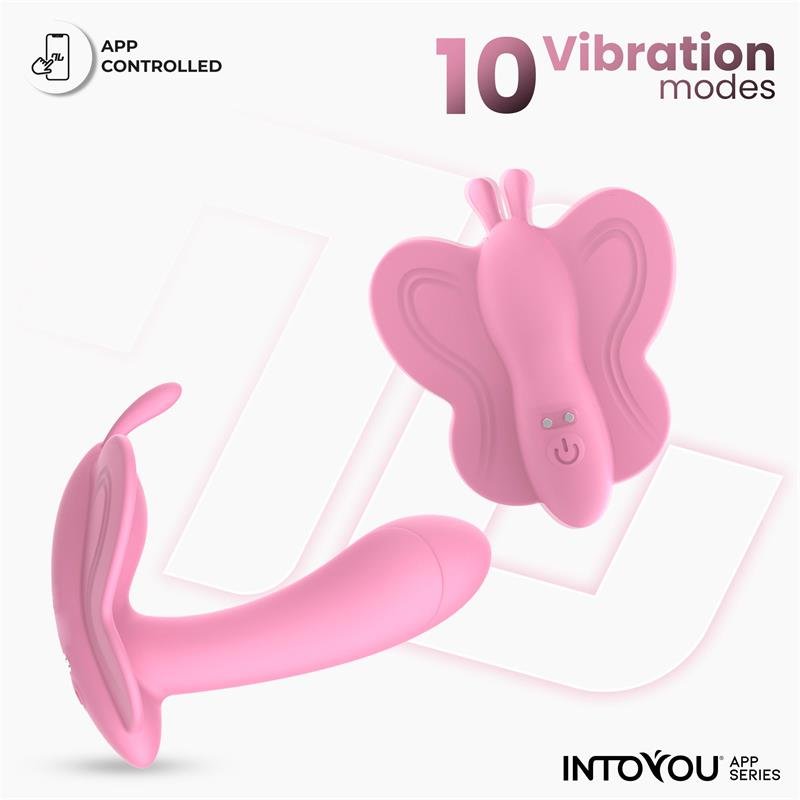 Wingy Butterfly Vibrator with App Pink - Image 3